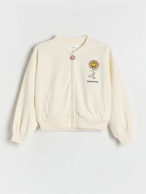 Reserved - Bluza bomberka SmileyWorld® - kremowy