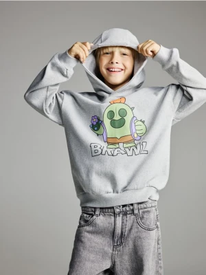 Reserved - Bluza Brawl Stars - jasnoszary