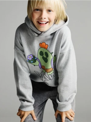 Reserved - Bluza Brawl Stars - jasnoszary