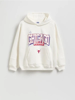 Reserved - Bluza Chicago Bulls NBA - złamana biel