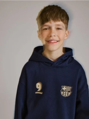 Reserved - Bluza FC Barcelona Lewandowski - granatowy