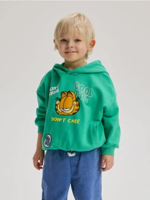 Reserved - Bluza GARFIELD - zielony