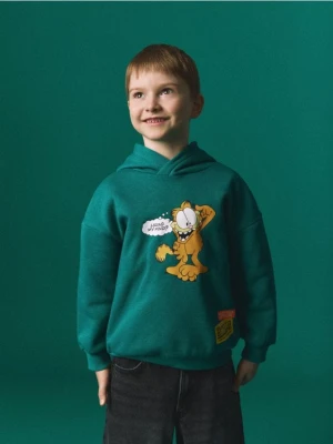 Reserved - Bluza GARFIELD - zielony