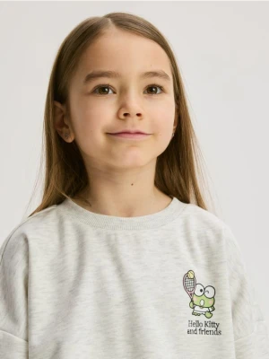 Reserved - Bluza Hello Kitty and Friends - jasnoszary