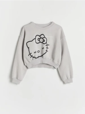 Reserved - Bluza Hello Kitty - jasnoszary