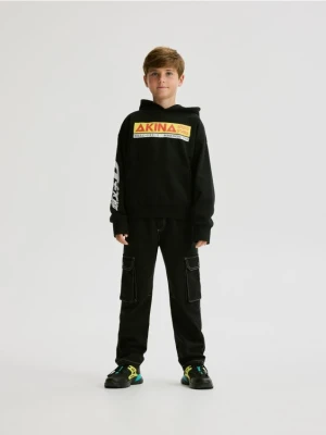 Reserved - Bluza Initial D - czarny