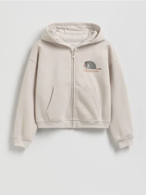 Reserved - Bluza Kubuś Puchatek - jasnoszary