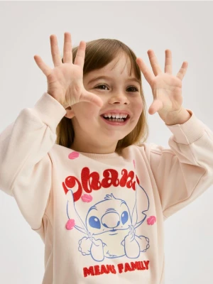 Reserved - Bluza Lilo i Stitch - kremowy