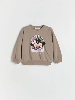 Reserved - Bluza Mickey Mouse - kremowy