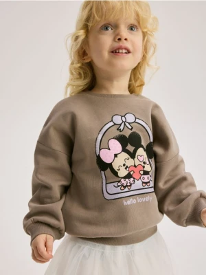 Reserved - Bluza Mickey Mouse - kremowy