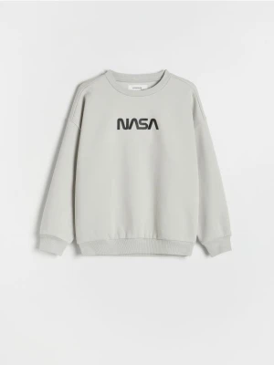 Reserved - Bluza NASA - jasnoszary