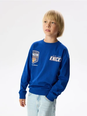 Reserved - Bluza New York Knicks NBA - niebieski