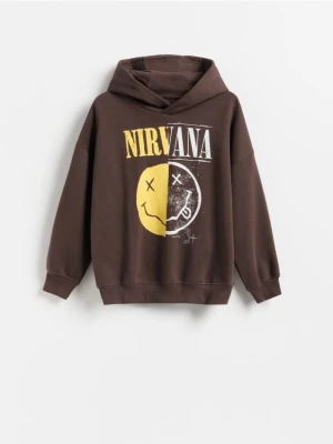 Reserved - Bluza Nirvana - ciemnobrązowy