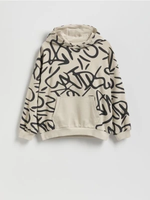 Reserved - Bluza oversize - beżowy