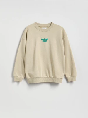 Reserved - Bluza oversize - beżowy