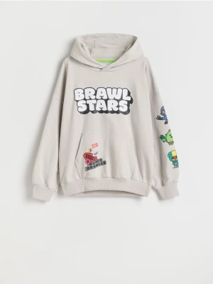 Reserved - Bluza oversize Brawl Stars - jasnoszary