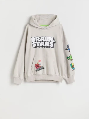 Zdjęcie produktu Reserved - Bluza oversize Brawl Stars - jasnoszary