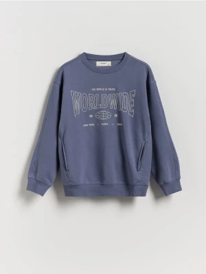 Reserved - Bluza oversize - fioletowy