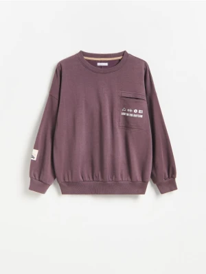 Reserved - Bluza oversize - fioletowy