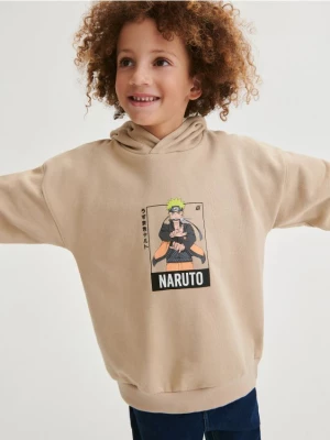 Reserved - Bluza oversize Naruto - beżowy