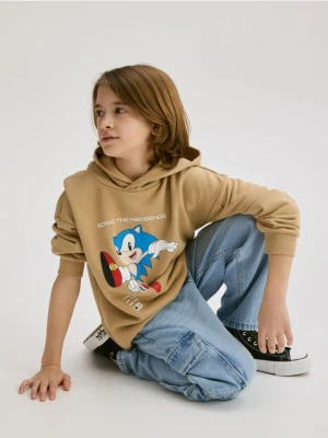 Reserved - Bluza oversize Sonic - beżowy