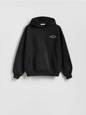 Reserved - Bluza oversize z kapturem - czarny