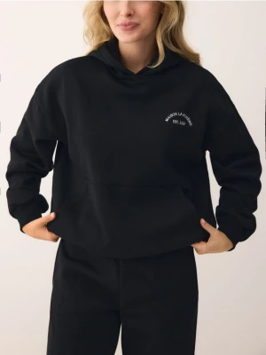 Reserved - Bluza oversize z kapturem - czarny