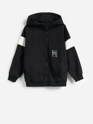 Reserved - Bluza oversize z kapturem - czarny