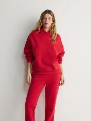 Zdjęcie produktu Reserved - Bluza oversize z kapturem - czerwony