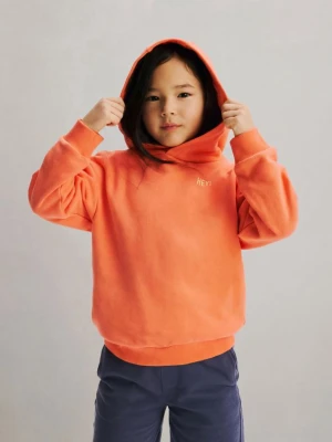 Reserved - Bluza oversize z kapturem - czerwony