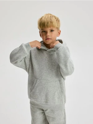 Reserved - Bluza oversize z kapturem - jasnoszary