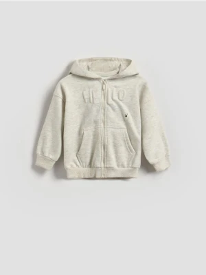 Reserved - Bluza oversize z kapturem - jasnoszary