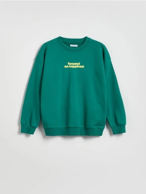 Reserved - Bluza oversize - zielony