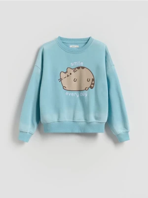 Reserved - Bluza Pusheen - jasnoniebieski
