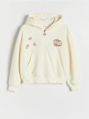 Reserved - Bluza Pusheen - kremowy