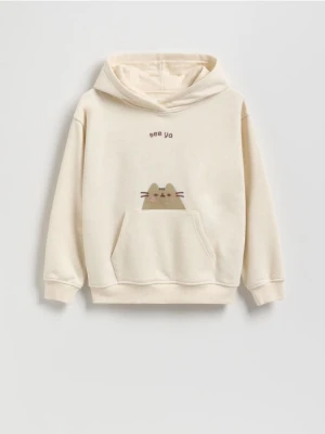 Zdjęcie produktu Reserved - Bluza Pusheen z aplikacją 3D - beżowy