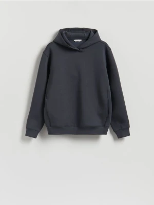 Reserved - Bluza regular z kapturem - ciemnoszary