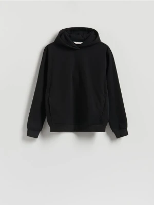 Reserved - Bluza regular z kapturem - czarny