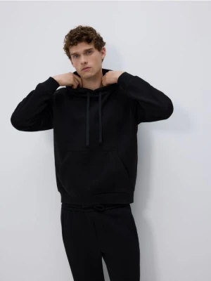Reserved - Bluza regular z kapturem - czarny