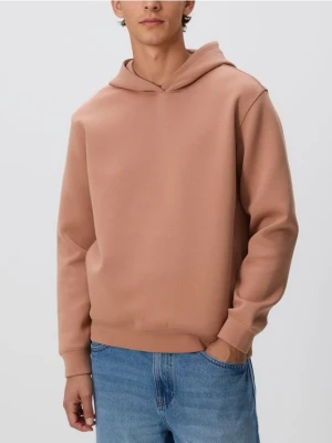 Reserved - Bluza regular z kapturem - kremowy