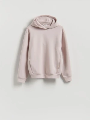 Reserved - Bluza regular z kapturem - lawendowy