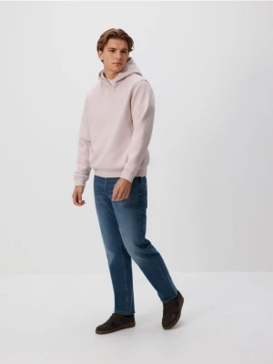 Reserved - Bluza regular z kapturem - lawendowy