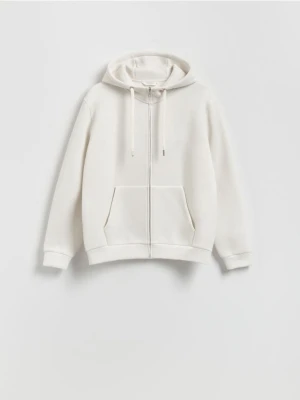 Reserved - Bluza regular z kapturem - złamana biel
