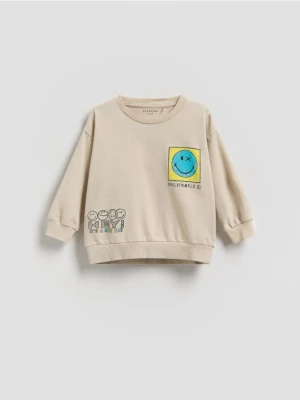 Reserved - Bluza SmileyWorld® - jasnoszary