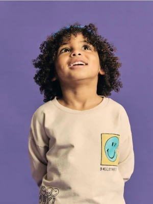 Reserved - Bluza SmileyWorld® - jasnoszary