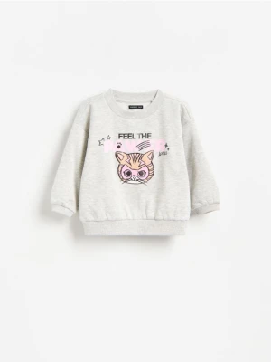 Reserved - Bluza Superkoty - jasnoszary