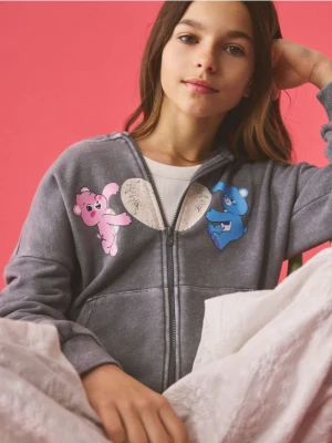 Reserved - Bluza Troskliwe Misie - ciemnoszary