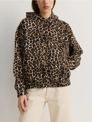 Reserved - Bluza w zwierzęcy wzór - wielobarwny