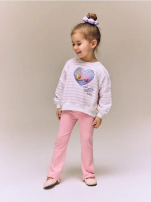 Reserved - Bluza z aplikacją 3d Świnka Peppa - złamana biel