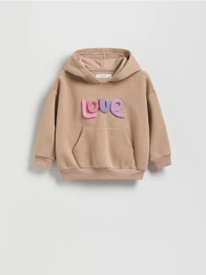 Reserved - Bluza z aplikacją - beżowy